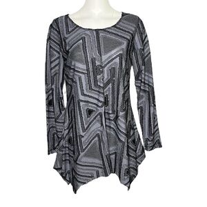 Sno Skins  Top Size Large Gray Eyelash Fringe